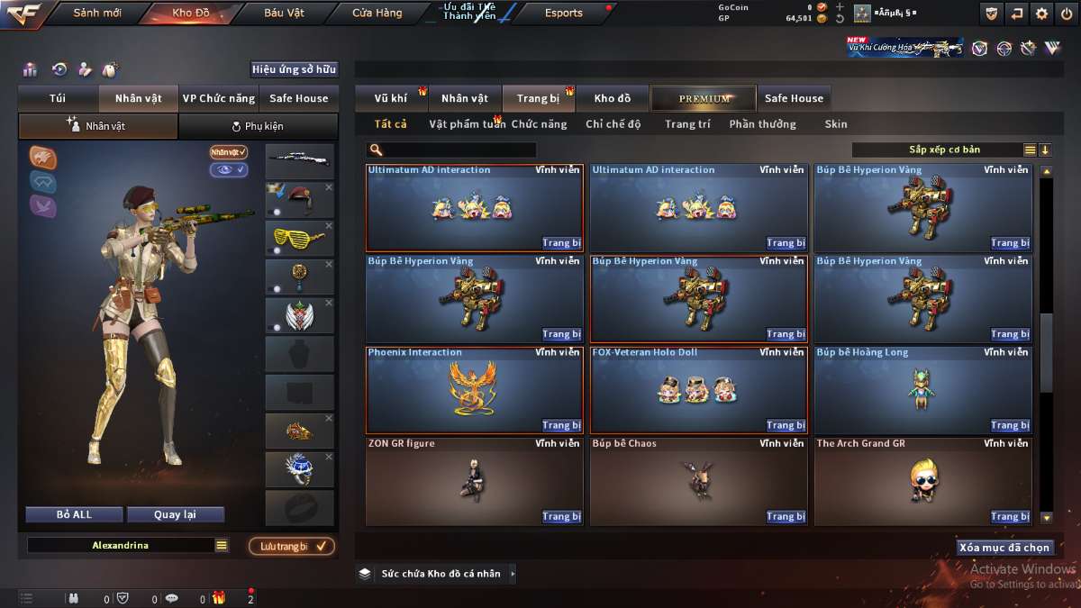 shop acc cf uy tin gia re